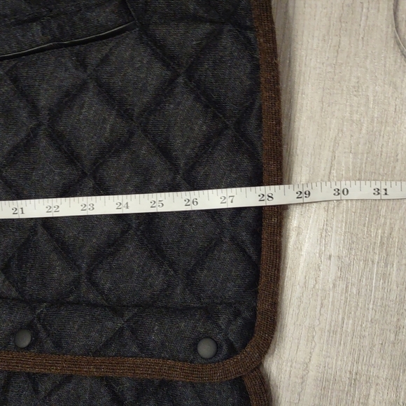 🦙Alpaca Wool Men's Gray Brown Zip snap Vest Jacket $395 Daniel Cremieux New - Picture 16 of 16